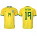 Tanie Strój piłkarski Brazylia Antony #19 Koszulka Podstawowej MŚ 2022 Krótkie Rękawy